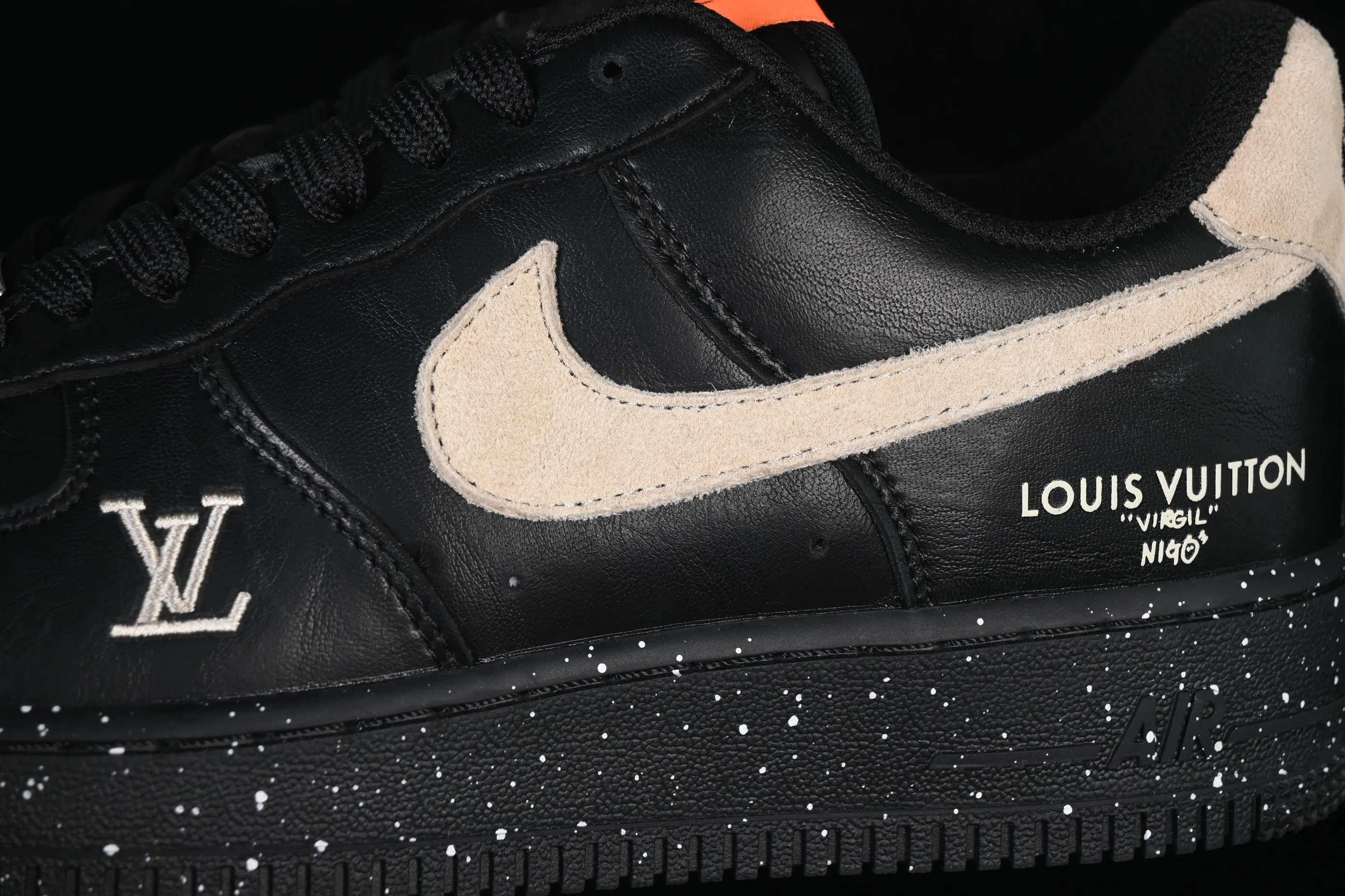 All Categories Nk Air Force 1 Air Force Series Nk Air Force 1 Low Air Force Low Nike Air Force 1'07 Low Joint Jet Black Star Dot Air Force One Low Casual Shoes NH0601-586